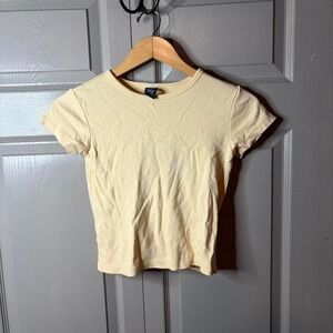 Gap yellow baby tee Size S yellow preppy summer